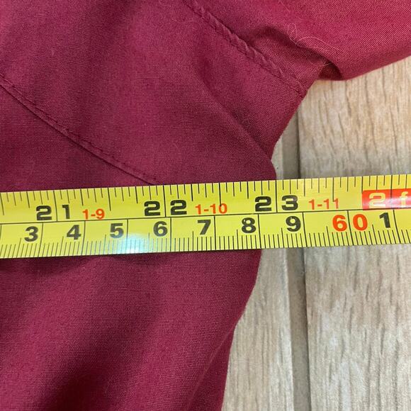 Vintage Members Only Burgundy Bomber Jacket Size 44 Hong Kong Nylon Lined - Picture 5 of 9